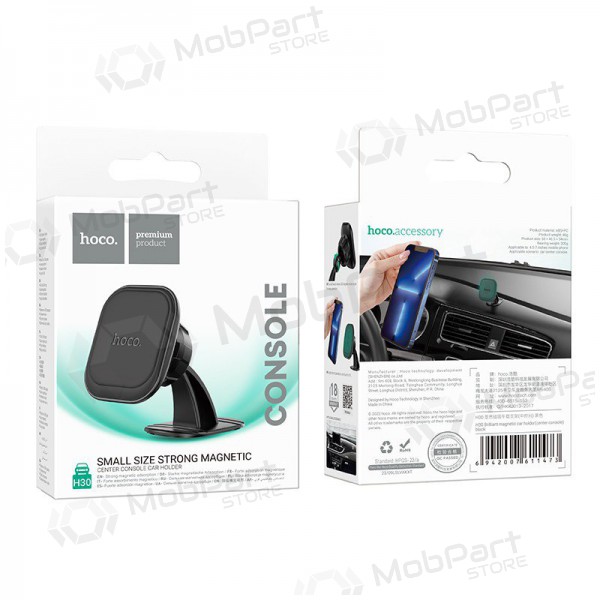 Suporte para telefone de carro Hoco H30 mounted on the dashboard, magnetic