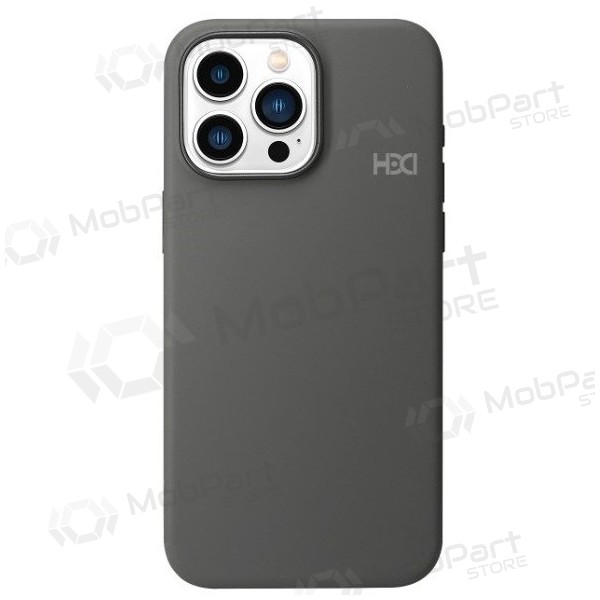 Capa HDD Silicone MagSafe Case Apple iPhone 12/12 Pro tamsiai cinza