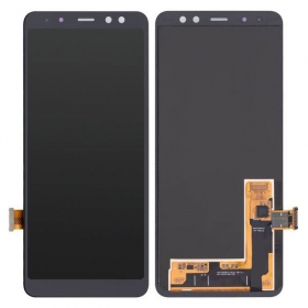 Ekranas Samsung A530 A8 (2018) su lietimui jautriu stikliuku Black OLED (real size)