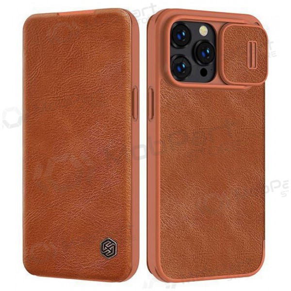 Apple iPhone 14 Pro capa „Nillkin Leather“ (marrom)