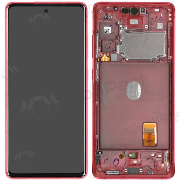 Samsung Galaxy S20 FE ecrã (vermelho) (com moldura) (original) Samsung Galaxy S20 FE ecrã (vermelho) (com moldura) (original)