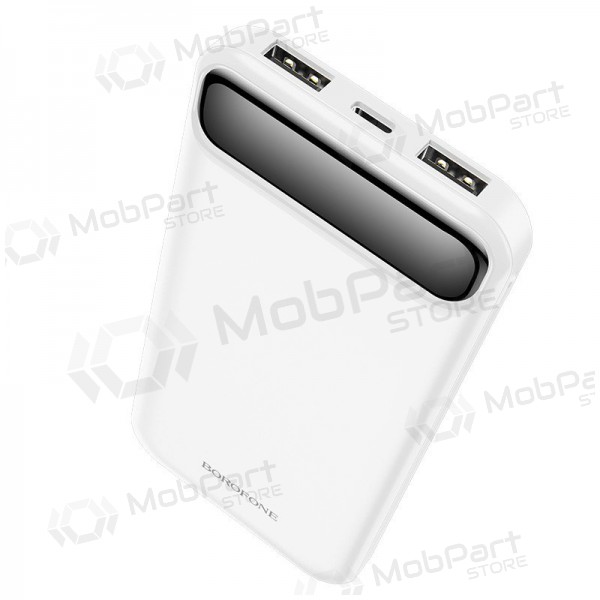 Bateria externa Power Bank Borofone BJ14 Type-C microUSB 2*USB (2A) 10000mAh branco Bateria externa Power Bank Borofone BJ14 Type-C microUSB 2*USB (2A) 10000mAh branco