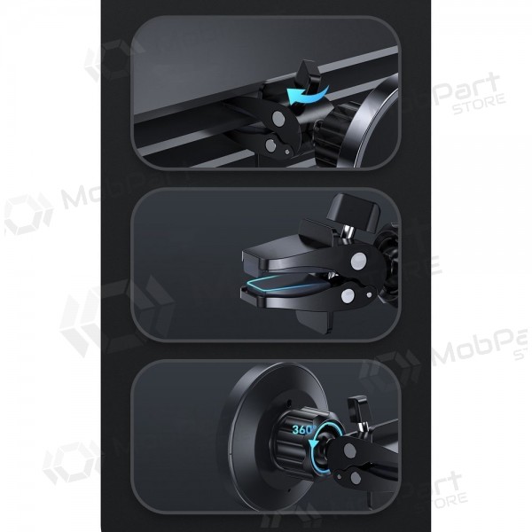 Carregador-laikiklis magnetinis automobilinis Joyroom JR-ZS240 MagSafe 15W preto