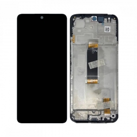 Ekranas Xiaomi Redmi 13 4G/5G/Poco M6 4G su lietimui jautriu stikliuku e rėmeliu Black original (service pack)