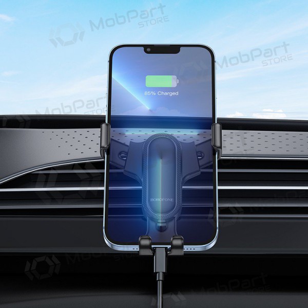 Automobilinis Universal telefono laikiklis Borofone BH74 mounted on ventilation grilles, preto Automobilinis Universal telefono laikiklis Borofone BH74 mounted on ventilation grilles, preto