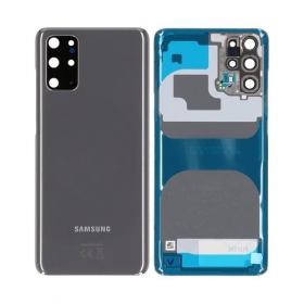 Samsung G985 / G986 Galaxy S20 Plus tampa traseira da bateria cinza (Cosmic Grey) (usado grade B, original)