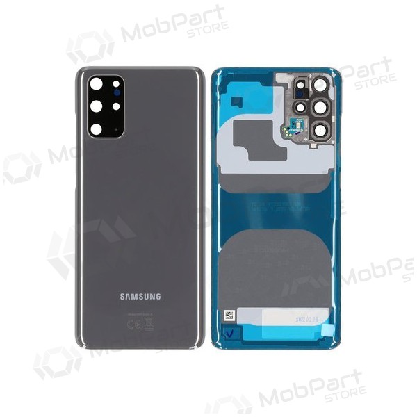 Samsung G985 / G986 Galaxy S20 Plus tampa traseira da bateria cinza (Cosmic Grey) (usado grade B, original)