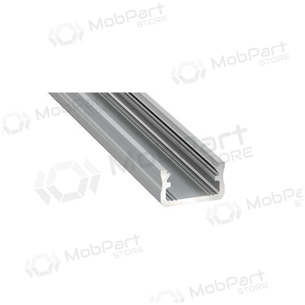 Aliuminis anoduotas profilis Lumines LED juostoms A (cinza, anoduotas, 2m)