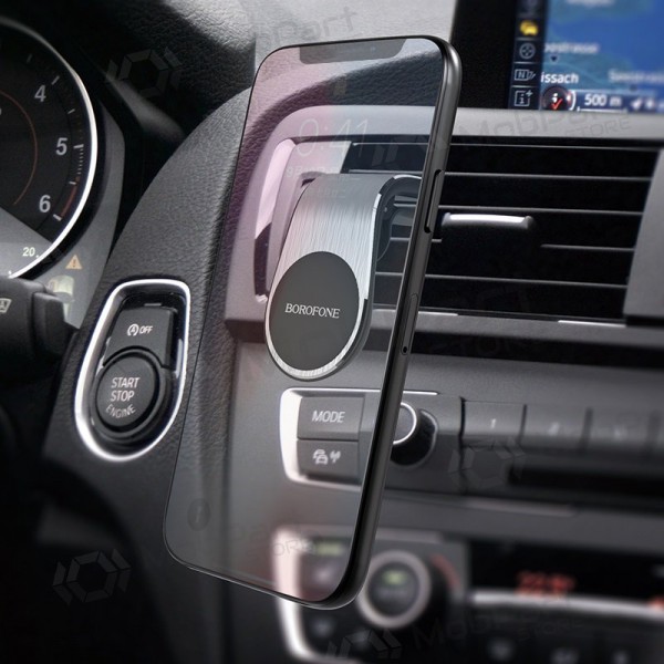 Automobilinis Universal telefono laikiklis Borofone BH10, mounted on ventilation grilles, magnetic, preto Automobilinis Universal telefono laikiklis Borofone BH10, mounted on ventilation grilles, magnetic, preto