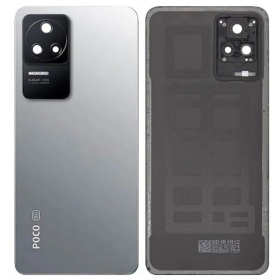 Xiaomi Poco F4 tampa traseira da bateria (prata) (original) (service pack)