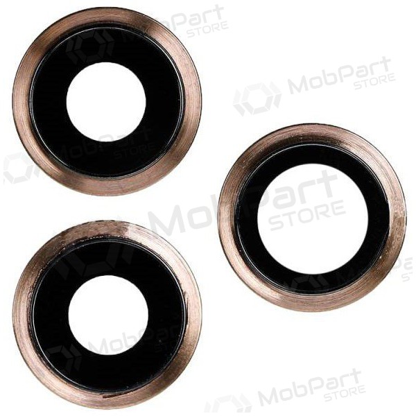 Apple iPhone 11 Pro / 11 Pro Max lente vidro da câmera (3unidade) (dourado) (com moldura) Apple iPhone 11 Pro / 11 Pro Max lente vidro da câmera (3unidade) (dourado) (com moldura)