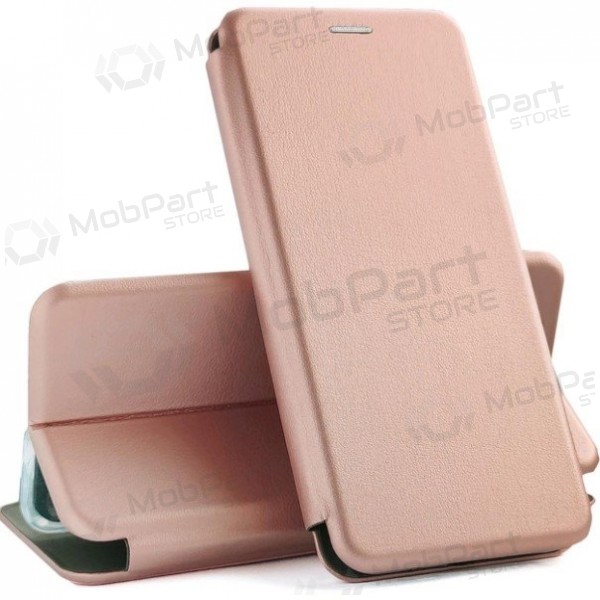 Samsung Galaxy A57 capa - Book Elegance (ouro rosa)