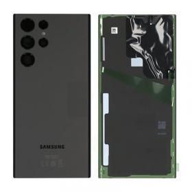 Samsung S908 Galaxy S22 Ultra tampa traseira da bateria (Phantom Black) (usado grade B, original)