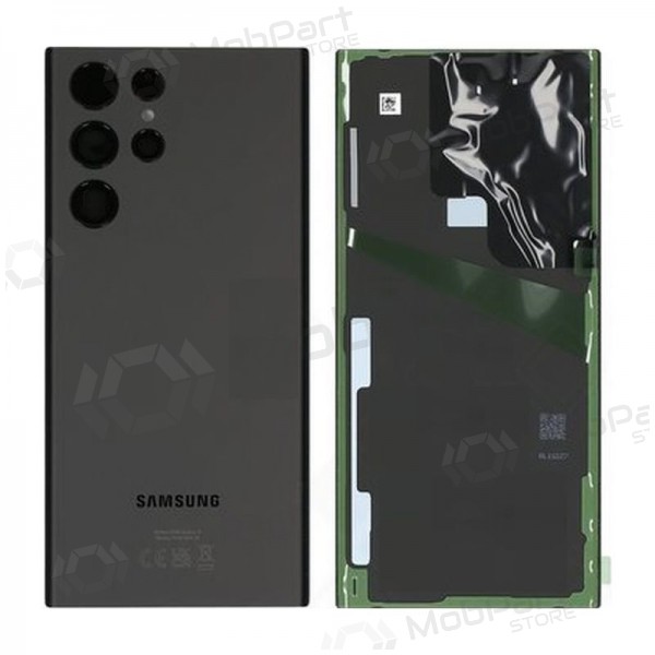 Samsung S908 Galaxy S22 Ultra tampa traseira da bateria (Phantom Black) (usado grade B, original) Samsung S908 Galaxy S22 Ultra tampa traseira da bateria (Phantom Black) (usado grade B, original)