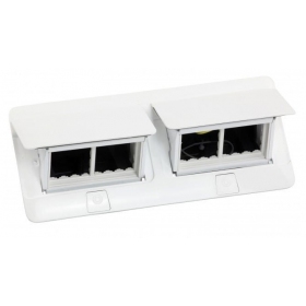 Įleidžiama modulinė dėžutė 2x4 mod. Legrand 654004 (metalinė, branco)