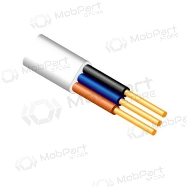 Cabo de energia Lietkabelis YDYp 3x1.0 mm² cobre PVC 100 m rolo.