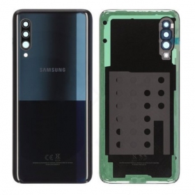 Samsung A908 Galaxy A90 5G 2019 tampa traseira da bateria (preto) (usado grade B, original)