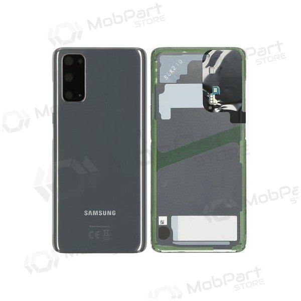 Samsung G981F / G980 Galaxy S20 tampa traseira da bateria cinza (Cosmic Grey) (usado grade B, original)