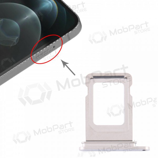 Apple iPhone 12 Pro / 12 Pro Max SIM titular do cartão (prata)
