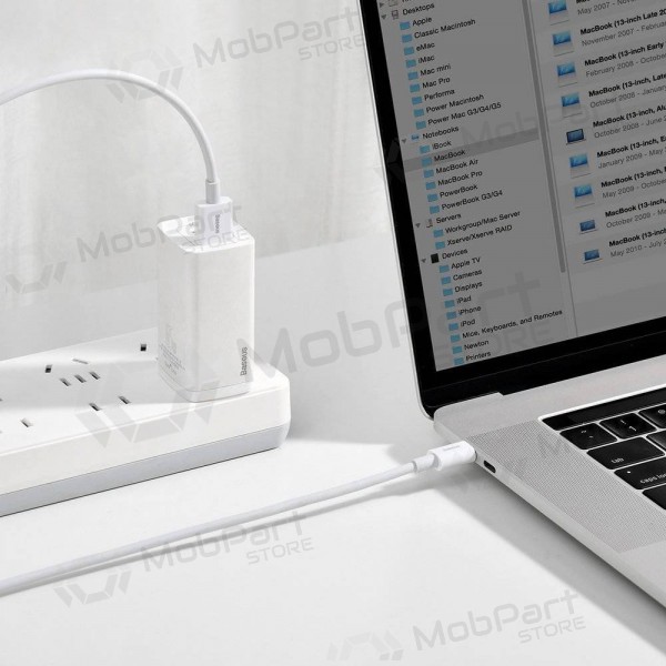USB cabo Baseus Superior Type-C 66W 1.0m (branco) CATYS-02