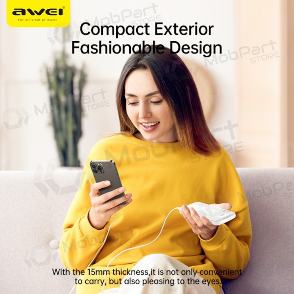 Bateria externa Power Bank Awei P20K 5V/2.4A 10000mAh preto