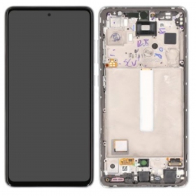 Samsung Galaxy A52s ecrã (branco) (com moldura) (original)