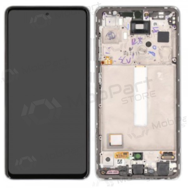Samsung Galaxy A52s ecrã (branco) (com moldura) (original) Samsung Galaxy A52s ecrã (branco) (com moldura) (original)