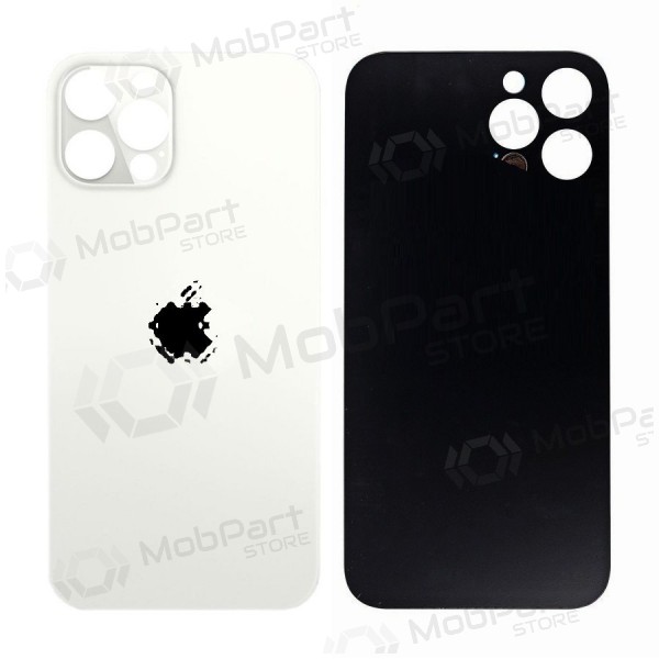 Apple iPhone 12 Pro tampa traseira da bateria (prata) (bigger hole for camera)