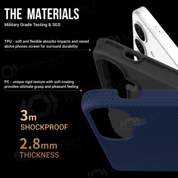 Capa Perfectionists Triangle Case Samsung S908 S22 Ultra 5G azul escuro
