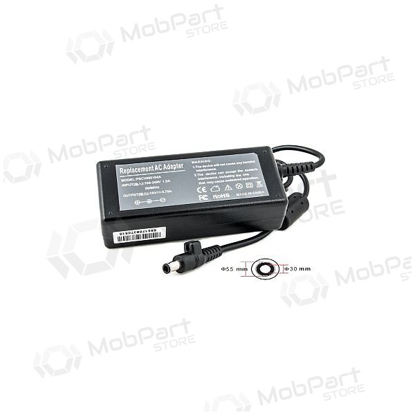 SAMSUNG 60W: 16V, 3.75A carregador de portátil SAMSUNG 60W: 16V, 3.75A carregador de portátil
