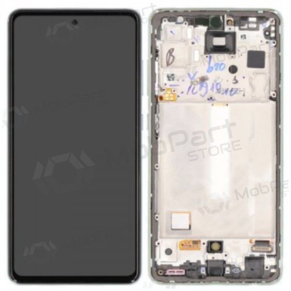 Samsung Galaxy A52s ecrã (Awesome Mint) (com moldura) (original) Samsung Galaxy A52s ecrã (Awesome Mint) (com moldura) (original)