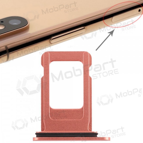 Apple iPhone XR SIM titular do cartão rosa (Coral)