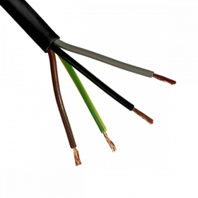 Cabo flexível Lietkabelis OMY BVV-LL 4x1.5 mm² de cobre PVC rolo de 100 m.