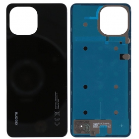 Xiaomi Mi 11 Lite 4G / 5G / 5G NE tampa traseira da bateria (preto) (original) (service pack)