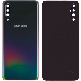 Samsung A505 Galaxy A50 2019 tampa traseira da bateria (preto) (usado grade C, original)