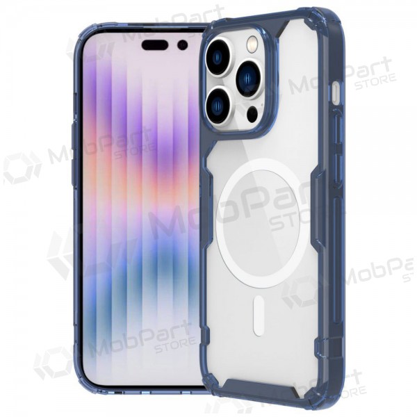 Apple iPhone 14 Pro Max capa „Nillkin Nature Magnetic“ (azul)