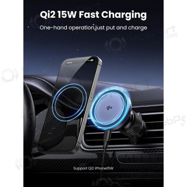 Automobilinis laikiklis-carregador Ugreen W708 MagSafe 15W (35970) preto
