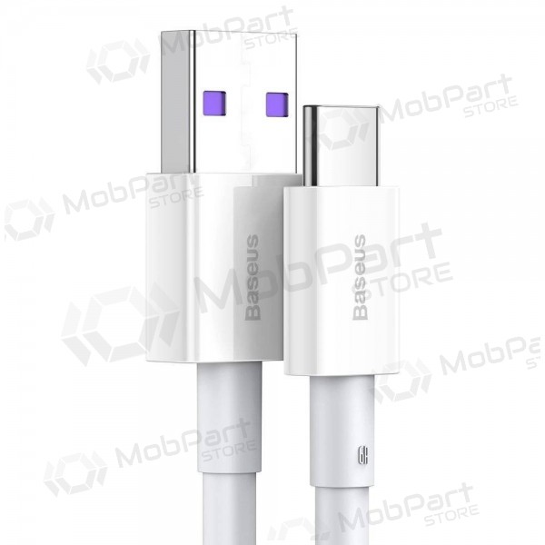 USB cabo Baseus Superior iš USB į Type-C 66W 2.0m branco CATYS-A02