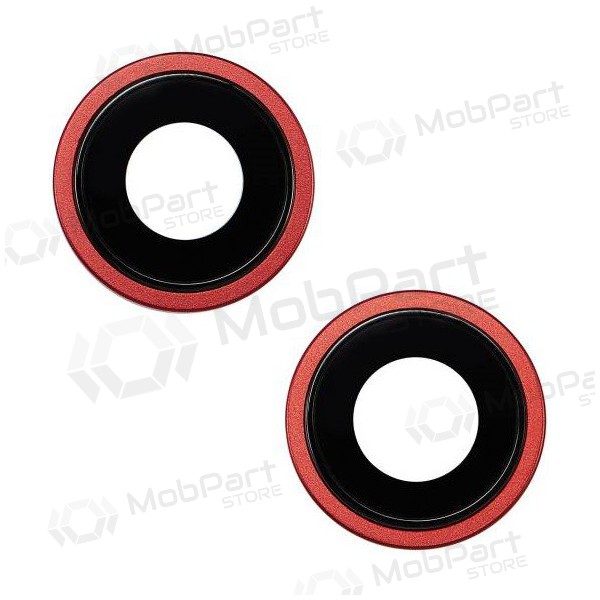 iPhone 14 / 14 Plus lente vidro da câmera (2unidade) (vermelho) (com moldura) iPhone 14 / 14 Plus lente vidro da câmera (2unidade) (vermelho) (com moldura)