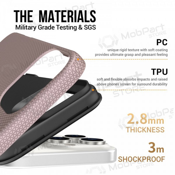 Capa Perfectionists Triangle Mag Case Apple iPhone 15 Pro Max rožinio aukso