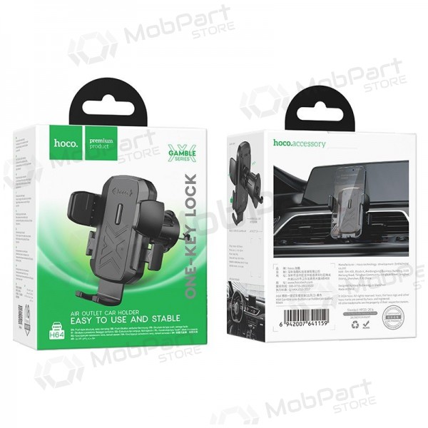 Suporte para telefone de carro Hoco H64 (air vent) preto