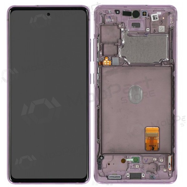 Ekranas Samsung G780/G781 S20 FE su lietimui jautriu stikliuku e rėmeliu Cloud Lavender Oled (real size)