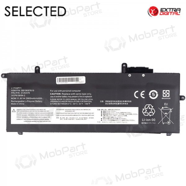 LENOVO 01AV470, 3900mAh bateria do portátil, Selected