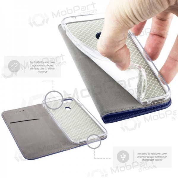 Samsung Galaxy A57 capa - Smart Magnet (azul escuro)
