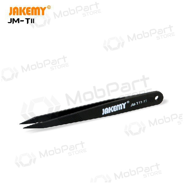 Pinça antiestática de metal Jakemy JM-T11 ESD (3unidade )