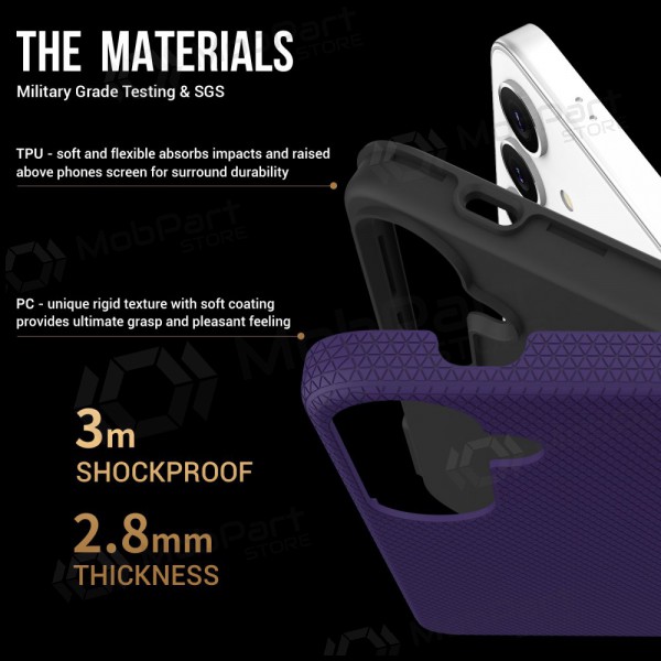 Capa Perfectionists Triangle Case Samsung S928 S24 Ultra roxo