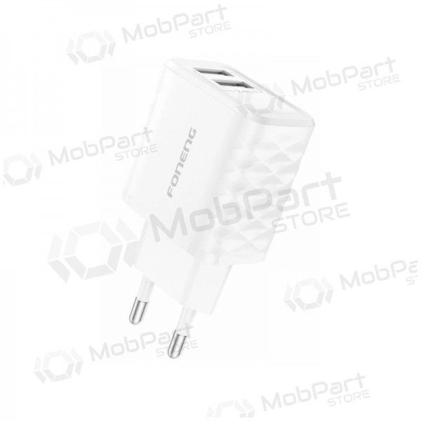 Carregador de telefone Foneng EU53 12 W USB-A branco.