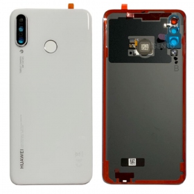Huawei P30 Lite / P30 Lite New Edition 2020 48MP tampa traseira da bateria branco (Pearl White) (usado grade B, original)