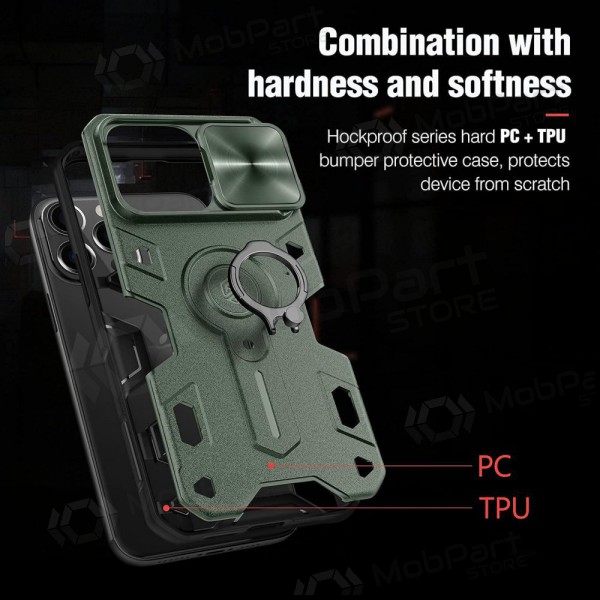 Apple iPhone 14 Pro capa „Nillkin Armor Pro“ (verde)