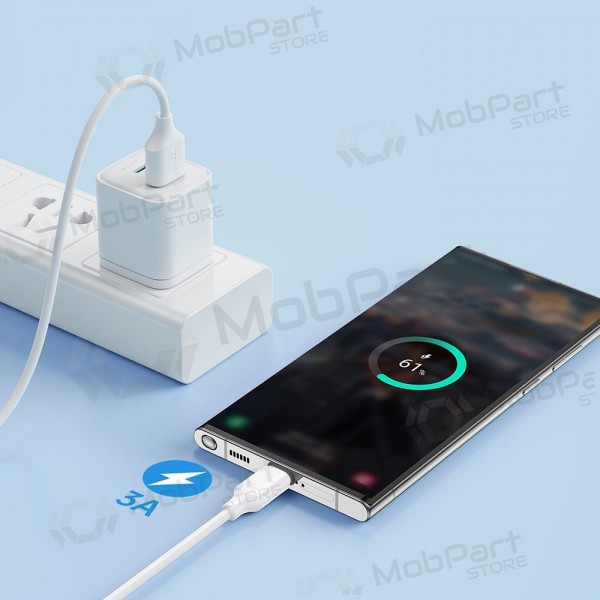 USB cabo Joyroom S-UC027A9 USB to Type-C 3A 2.0m branco